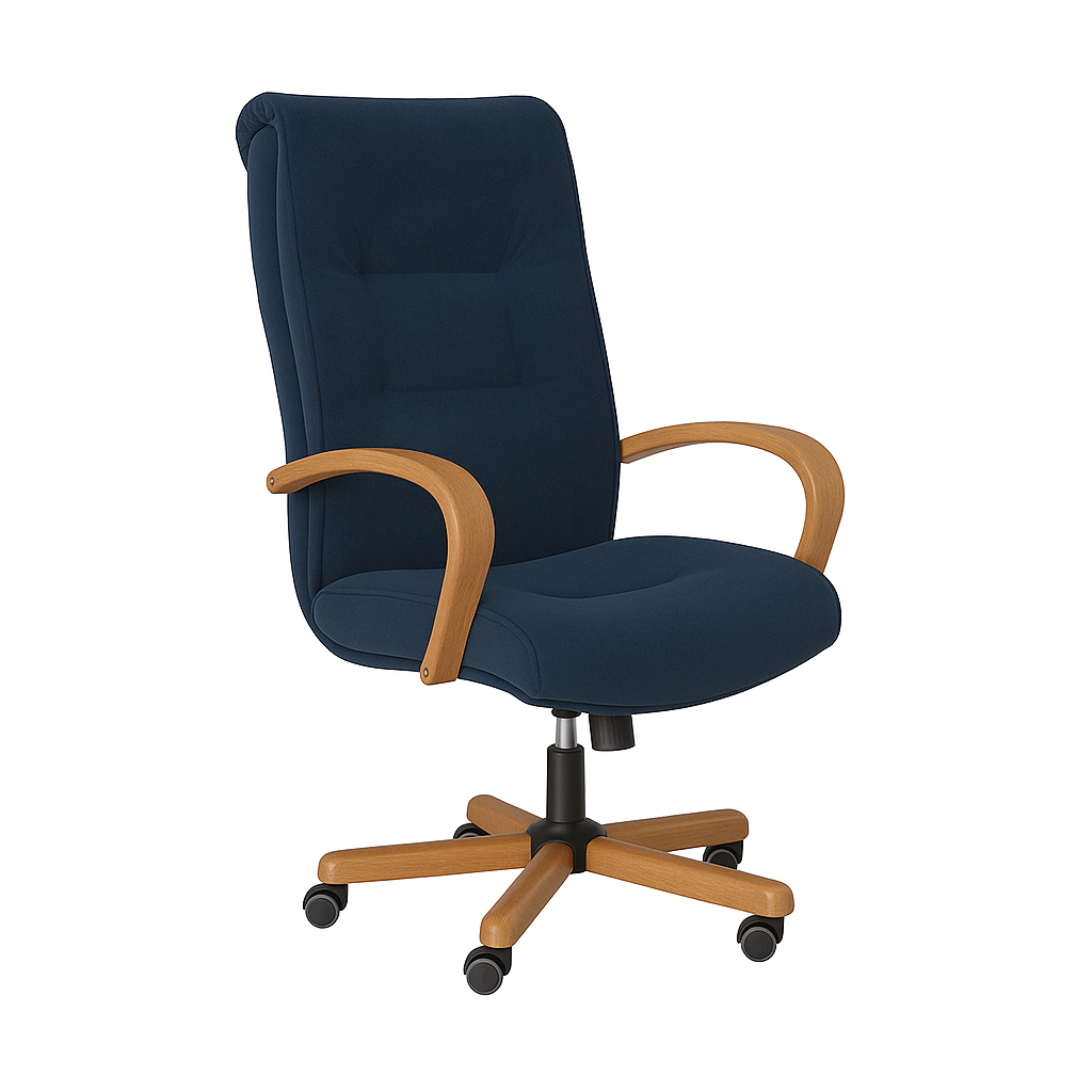 Scaun ergonomic catifea ALBASTRA | model BIG STAR P