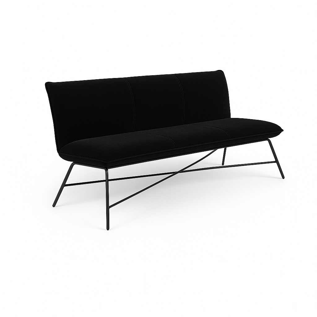 Bancheta catifea FLIP culoare NEGRU