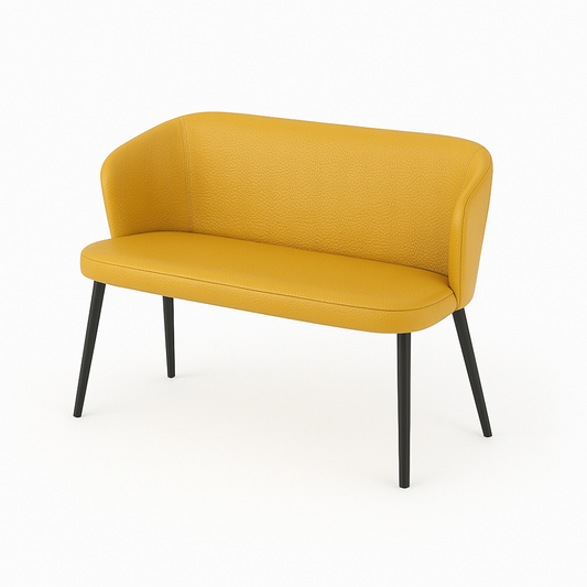 Bancheta piele BRUNO culoare GALBEN