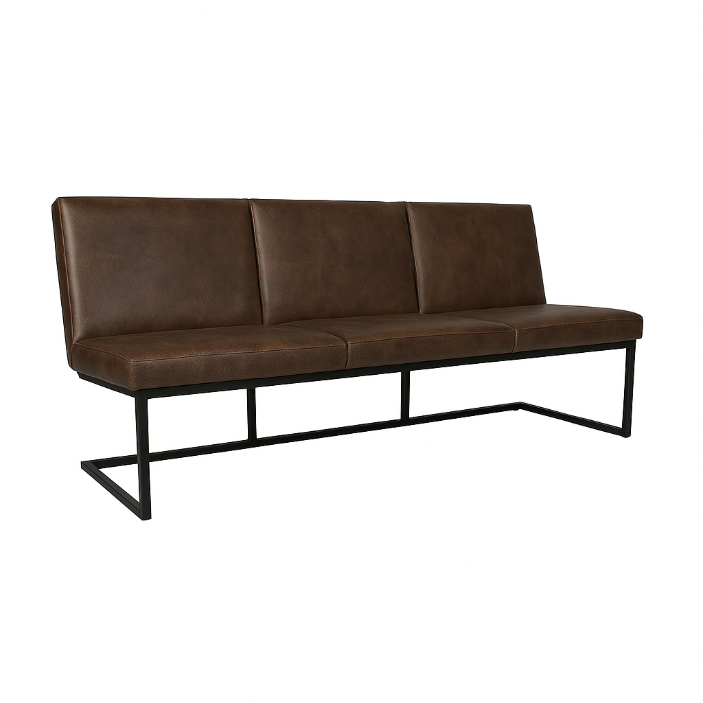 Bancheta piele  FLEET culoare TAUPE