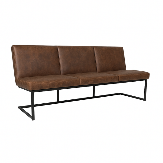 Bancheta piele  FLEET culoare TAUPE