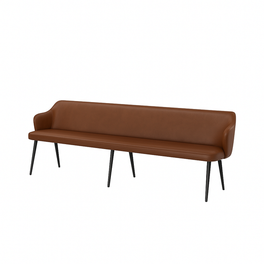 Bancheta piele ZOE culoare MARO