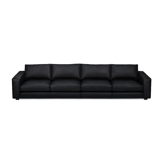Canapea birou SENI piele NEGRU