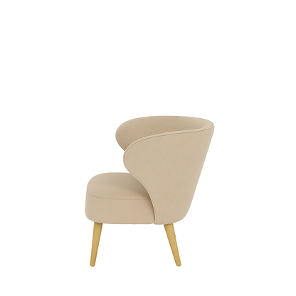 Fotoliu catifea ROZ | model CAPRICE