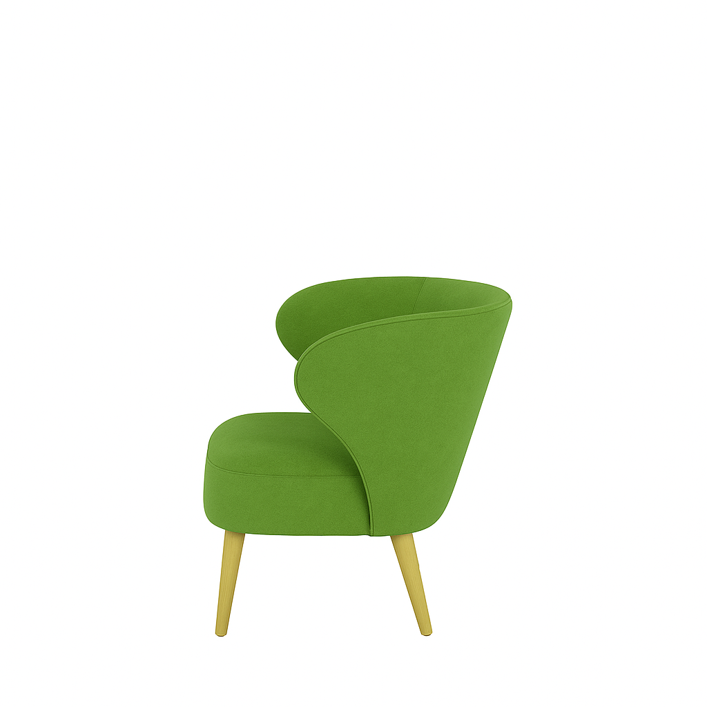 Fotoliu catifea ROSIE | model CAPRICE