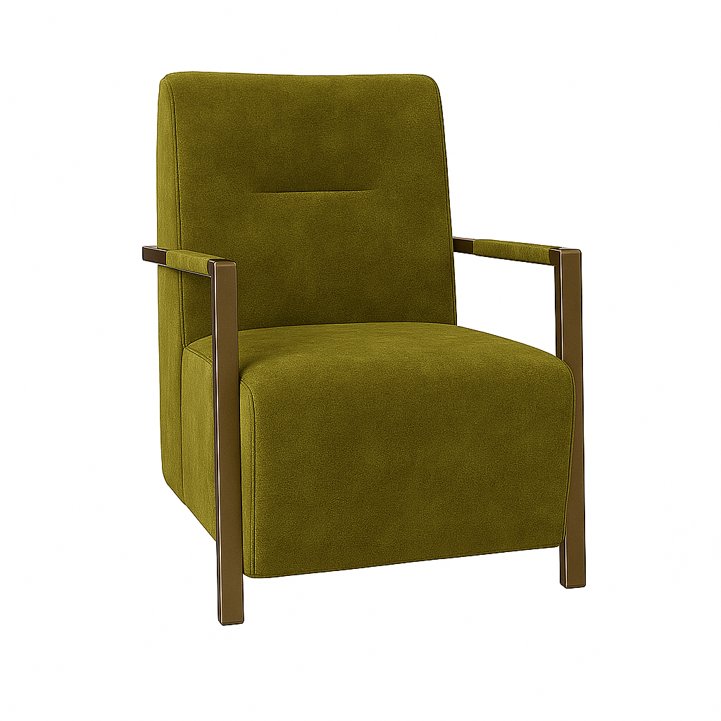 Fotoliu catifea VERDE | model COMO