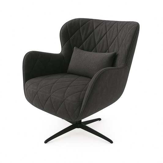 Fotoliu catifea GRI | model ENA