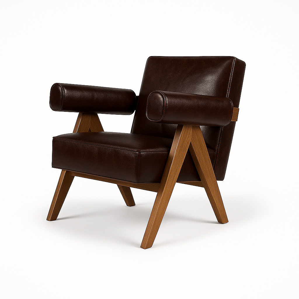 Fotoliu piele MARO INCHIS | model DANTE