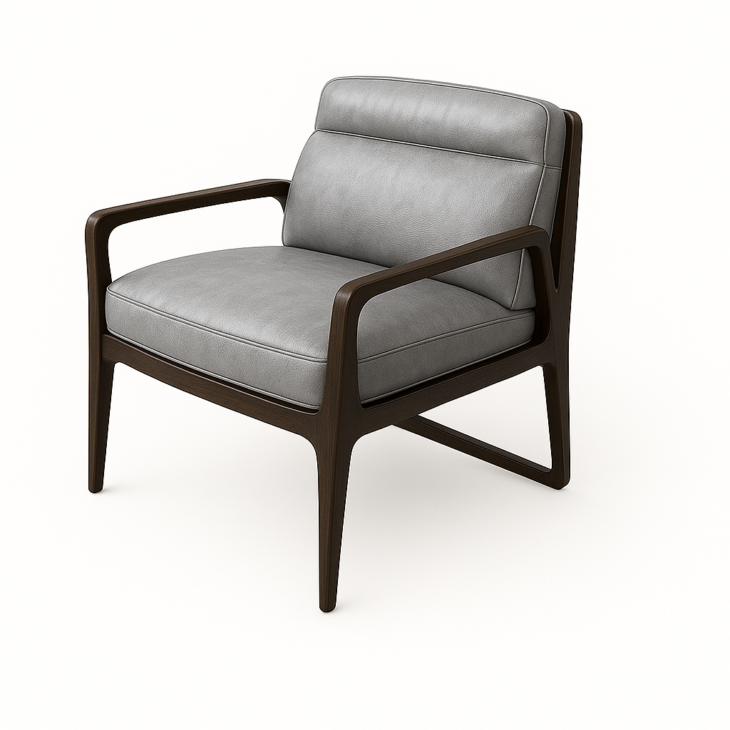 Fotoliu piele GRI | model DARIA A