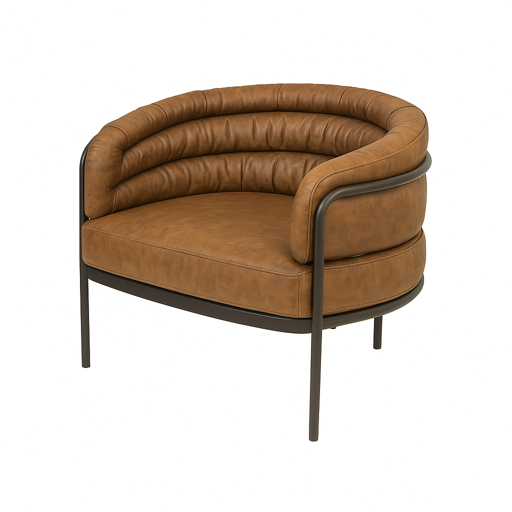 Fotoliu piele ALFONZO culoare MARO