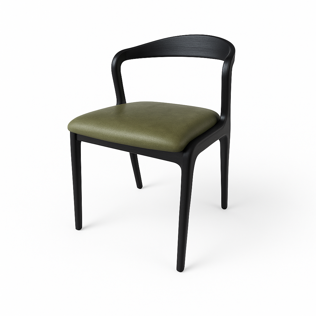 Scaun piele VERDE model ELMO NA