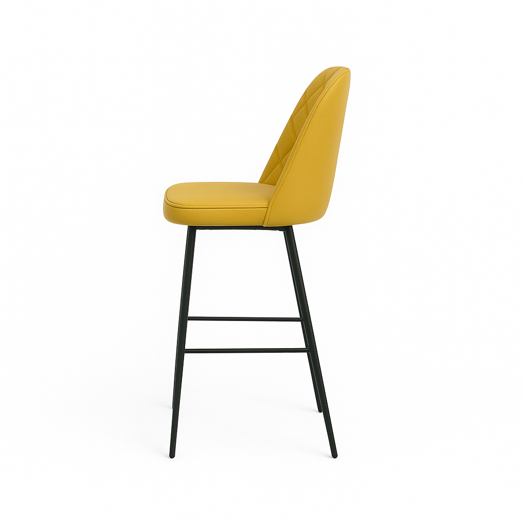 Scaun bar piele naturala VERDE | model FOX