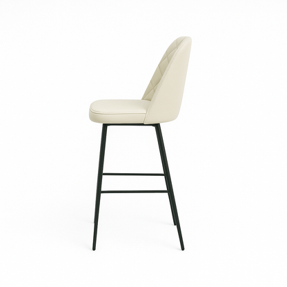 Scaun bar piele naturala VERDE | model FOX