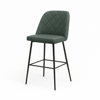Scaun bar piele naturala GALBENA | model FOX