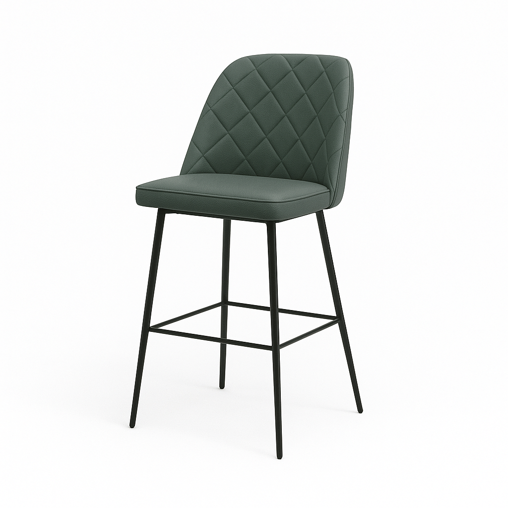 Scaun bar piele naturala BEJ | model FOX