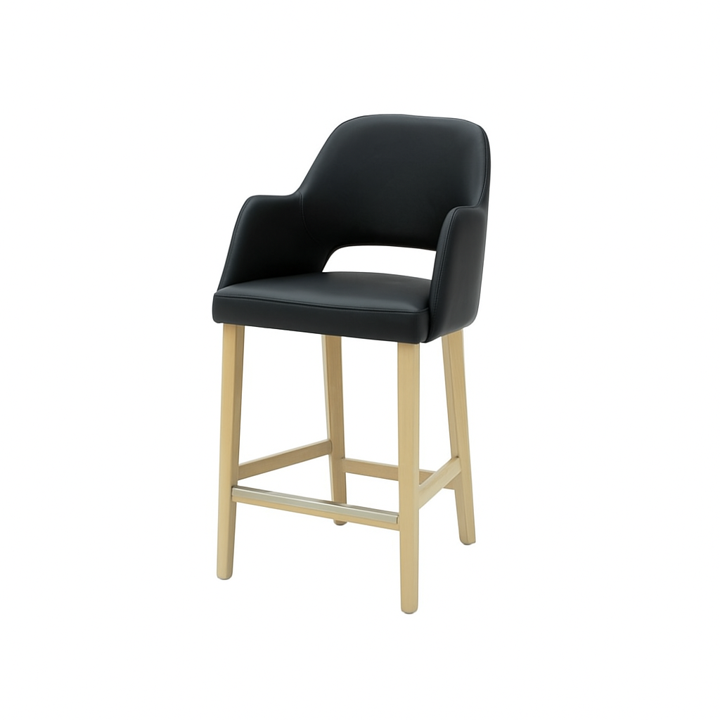 Scaun bar piele naturala | model APRIL