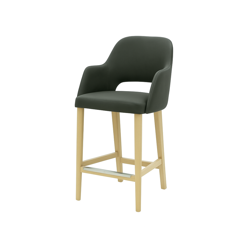 Scaun bar piele naturala | model APRIL