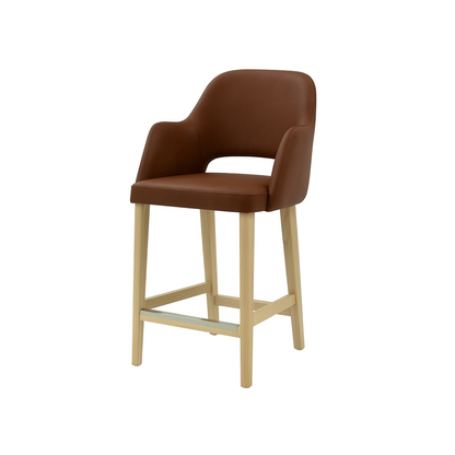 Scaun bar piele naturala | model APRIL