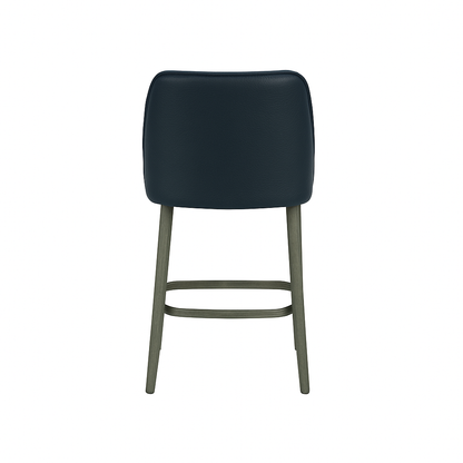 Scaun bar piele VERDE | model GINA