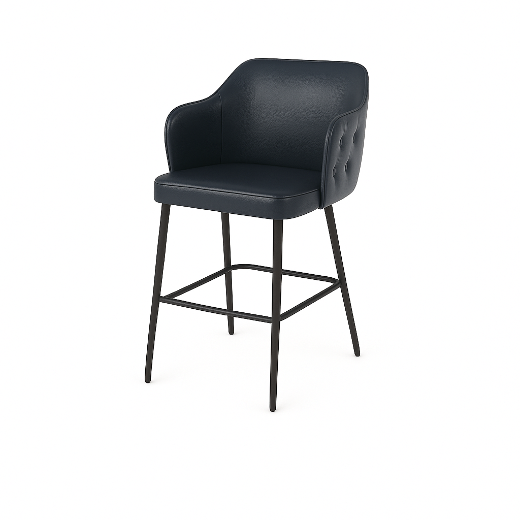 Scaun bar piele VERDE | model TEONA