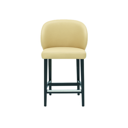 Scaun bar piele naturala GALBENA | model CAPRICE