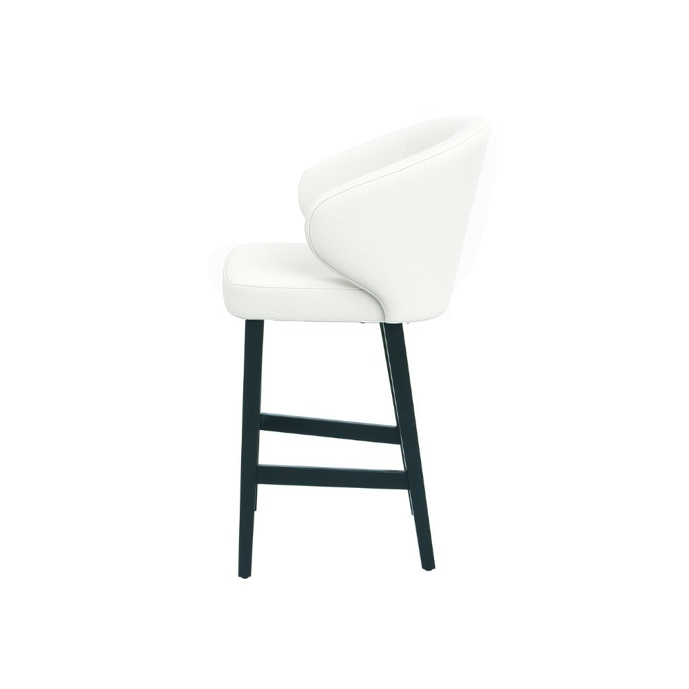 Scaun bar piele naturala VERDE | model CAPRICE