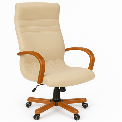 Scaun birou catifea BEJ | model GOLD P