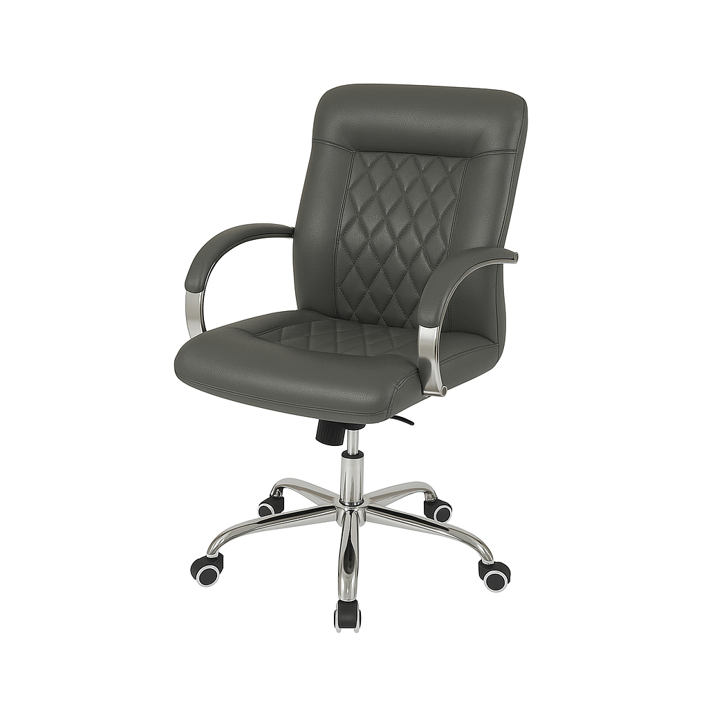 Scaun birou piele VERDE | model DONALD O