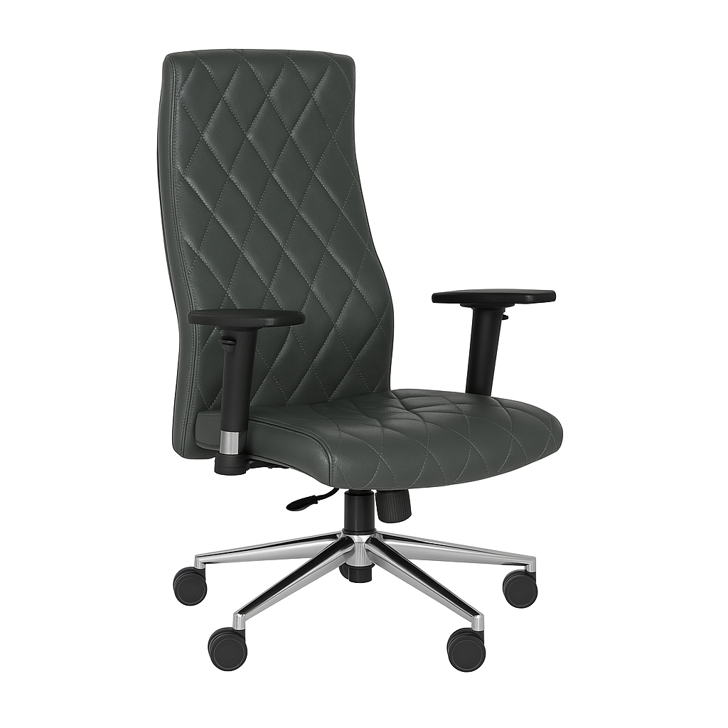 Scaun birou piele VERDE | model MAGIC P