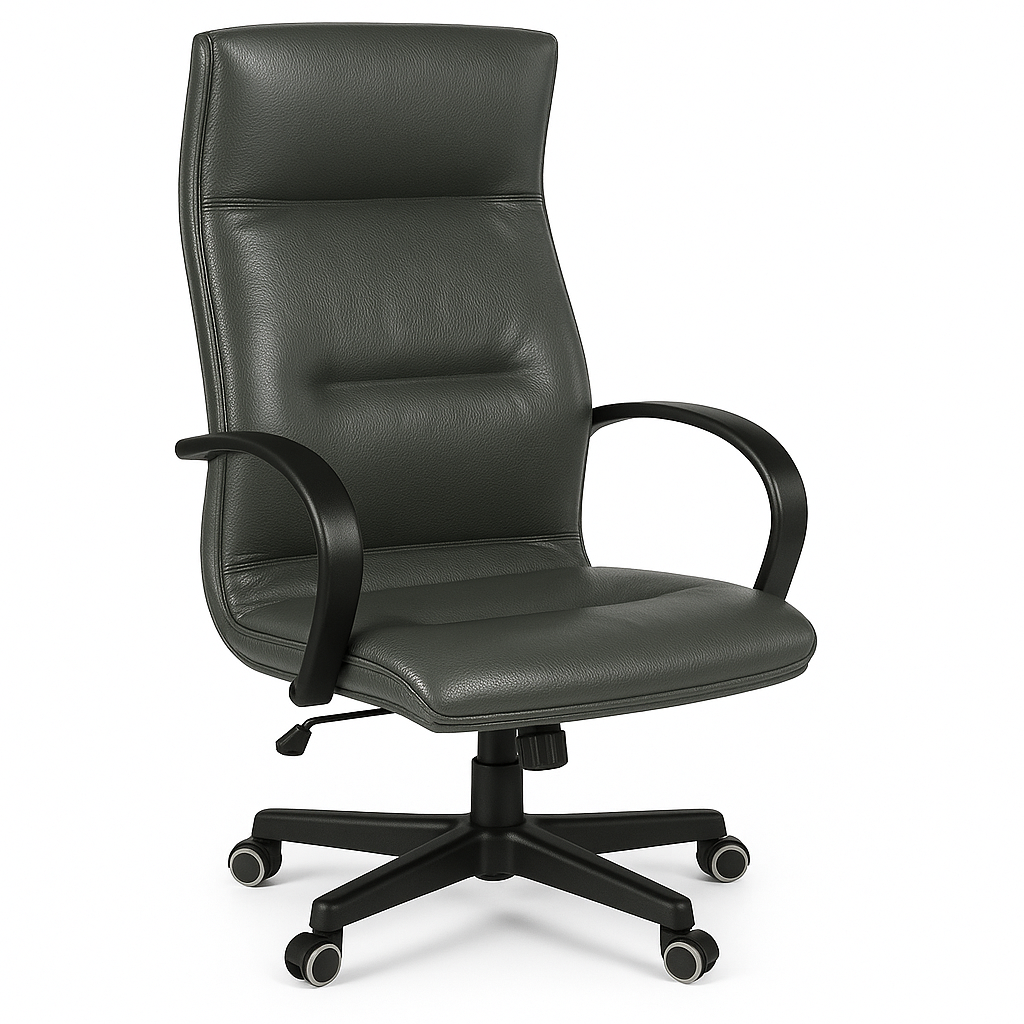 Scaun directorial piele VERDE | model OMEGA P