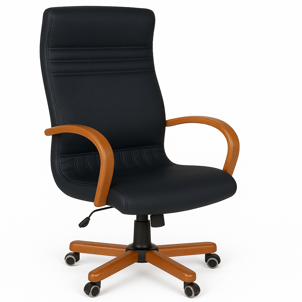 Scaun birou piele ALBASTRA | model GOLD P