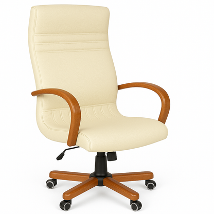 Scaun birou piele ALBASTRA | model GOLD P
