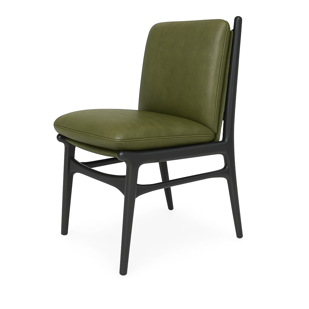 Scaun piele VERDE | model ALDO NA