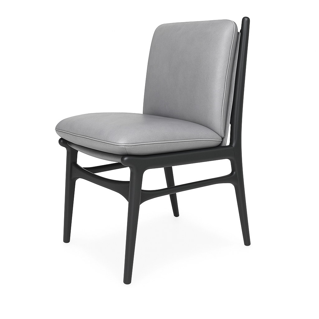 Scaun piele GRI | model ALDO NA