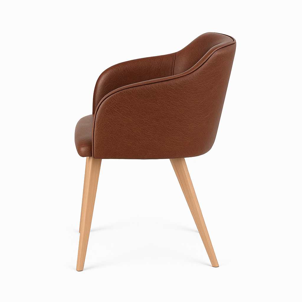 Scaun piele VERDE | model CROCO