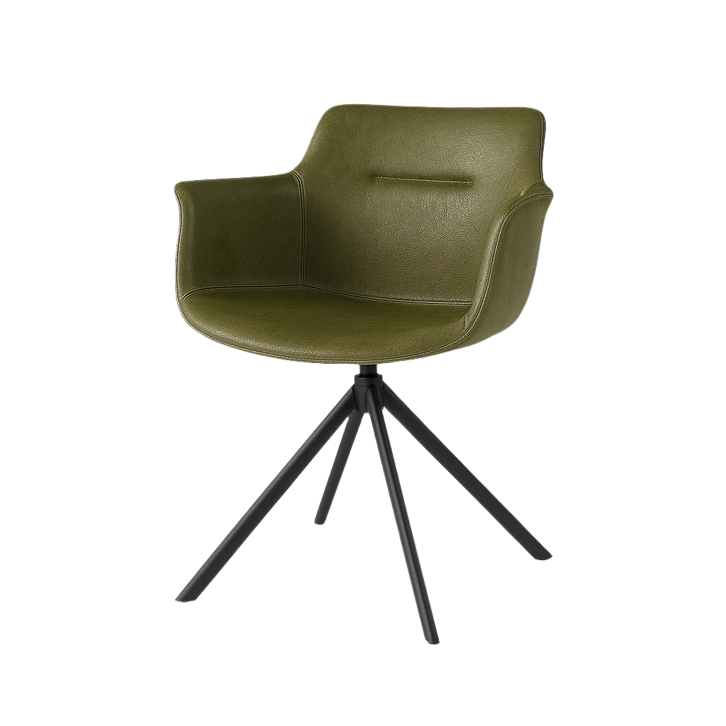 Scaun piele VERDE | model MARA