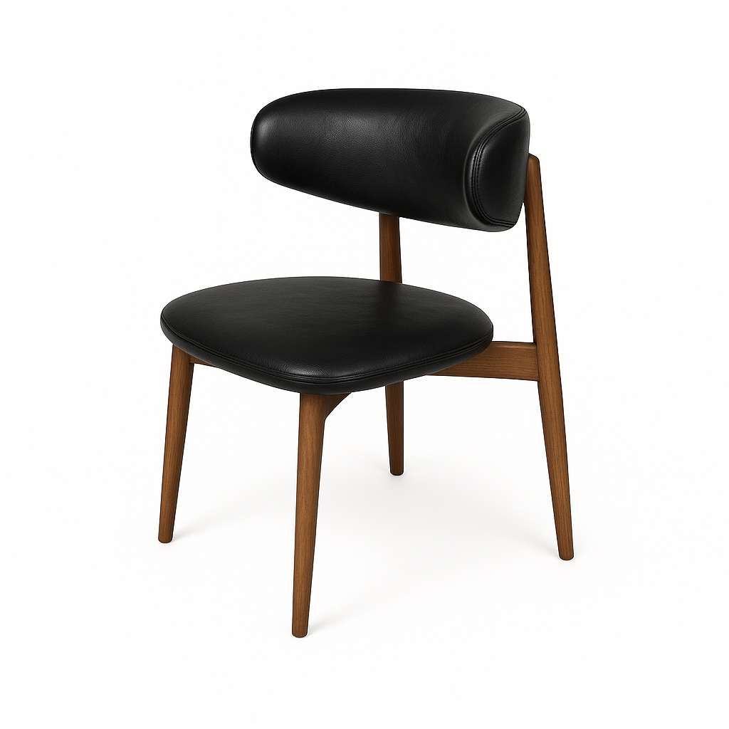 Scaun piele NEAGRA model OLE
