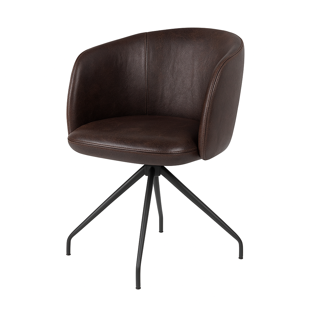 Scaun piele MARO INCHIS | model ZURLI